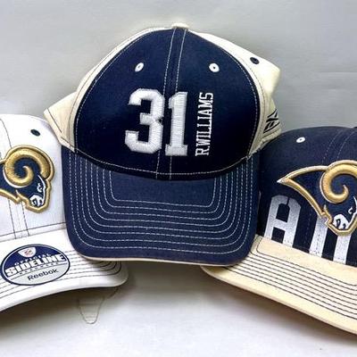 “Reebok” and Los Angeles Rams Hats