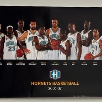 Hornets 2006-7 Basketball Team Poster