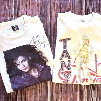 Tanya Tucker and Marie Osmond Signed T-Shirt