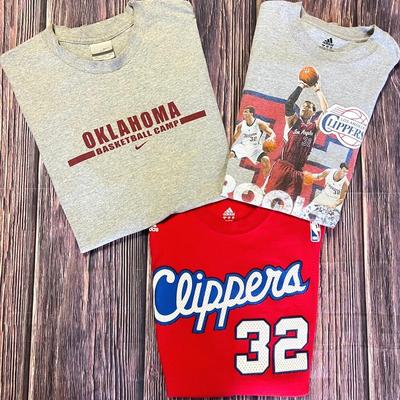 “Nike” & “Adidas” LA Clippers & OU Basketball Shirts