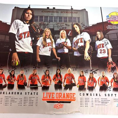 OSU 2012 Signed Softball Poster