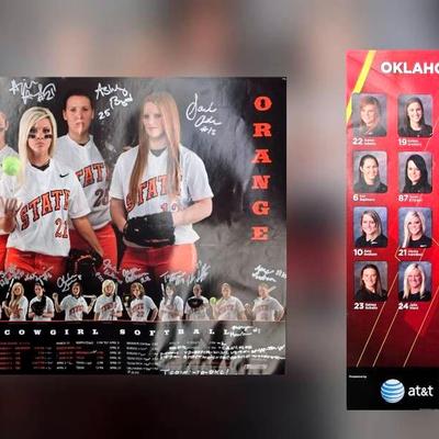 Signed 2011 Cowgirl Softball Poster