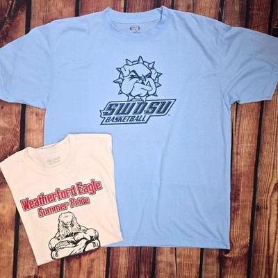 SWOSU and Weatherford Tees "Gildan" & "Vapor Apparel"