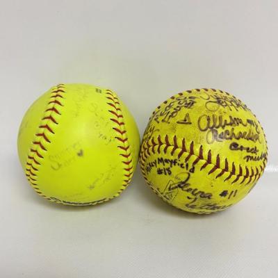 "Cordell HS" Softballs, Autographed