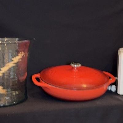 Lodge Enamel Pan, Toaster, Salad Bowl