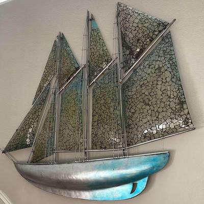 Tin And Mosaic Sailboat (2nd Floor)