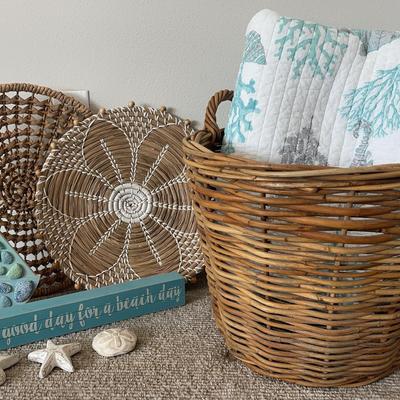 Beach Decor! Basket, Coverlet and More (2nd Floor)