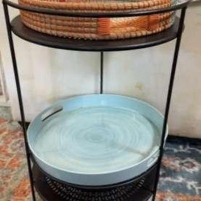 2 Tiered Metal Table 