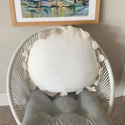 Basket Chair w/ Beach Picture (2nd Floor)