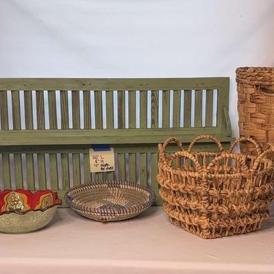 Wall Shelves And Wicker