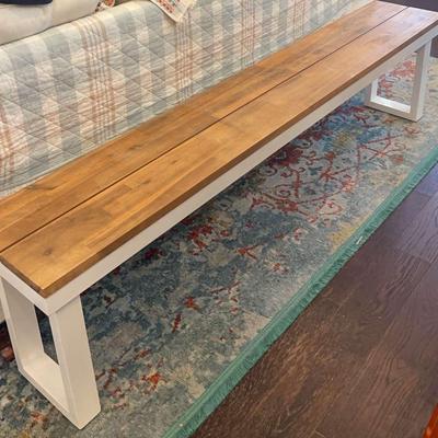 Long Wooden Bench