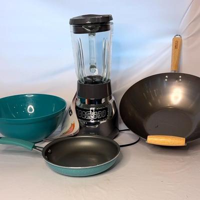 Black And Decker Blender, Skillets, Bowl