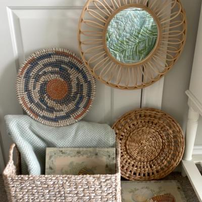 Art Prints, Wicker Wall Decor And More