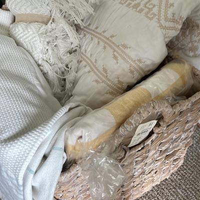 Quilt, Wicker Basket, And Throws (2nd Floor)