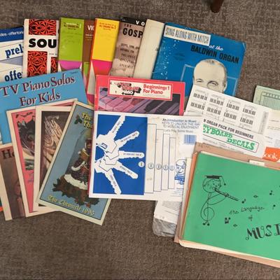 Vintage Piano Books And Music