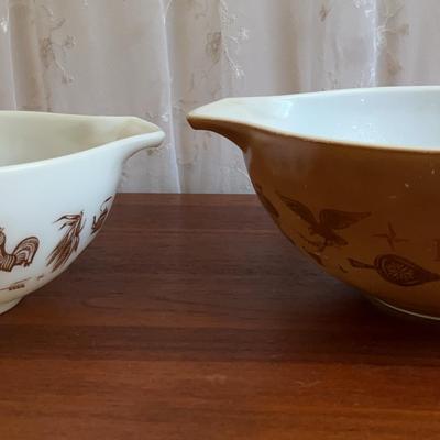 Pyrex Cinderella Mixing Bowls “Early American” 