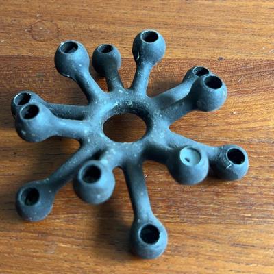 1962 Jens Harald Quistgaard For Dansk Designs Denmark 12-Arm Iron Candlestick Holder