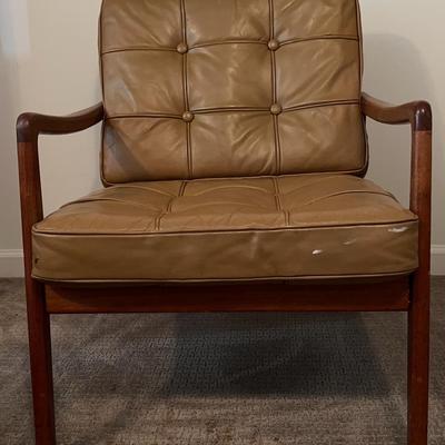 Mid Century France And Sons “Senator” Denmark Teak Lounge Chair