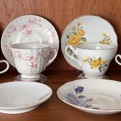 Teacup Sets & Plates-Consort, Duchess, Delphine +