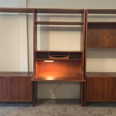1960’s Hans Wegner For Ry Møbler? Denmark Teak Modular Wall Unit