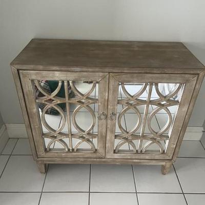 Sale Photo Thumbnail #2: Kirkland Entry Table & Mirrored 2-Door Chest