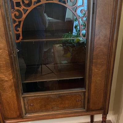 Antique Glass Front Curio Cabinet