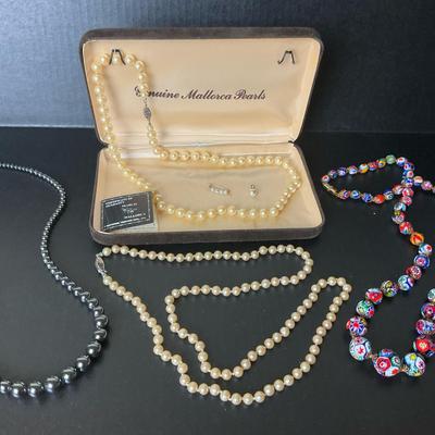 Beaded Necklaces Including Genuine Mallorca Pearls
