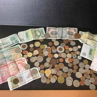 World Currency Lot: Coins and Banknotes from Multiple Countries