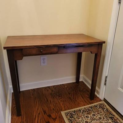 Simple Vintage Wood Writing Desk