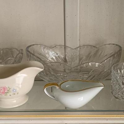 Glassware Serving bowls And Other Misc Items