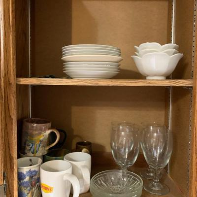 Collection Of Mugs, Cups, And Plates 