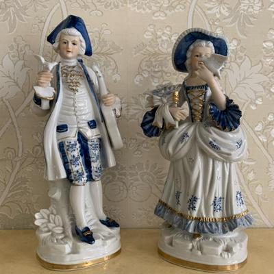 Porcelain Victorian Noble Figurines 