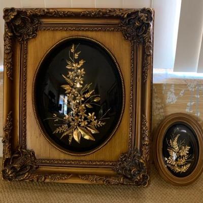 Real Hawaiian Flowers And Leaves Petrified In Gold By Saburo Inc