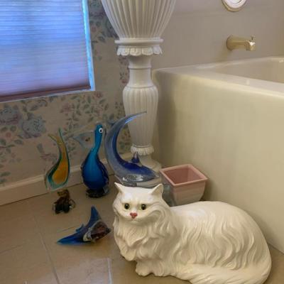 Glass Sculptures And Bathroom Decor