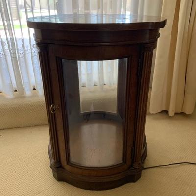 Round Accent Table With Interior Light