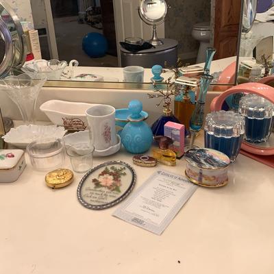 Perfumes, Mirrors, Music Box And Bathroom Accessories