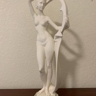 Greek Inspired Nude Woman Statue 