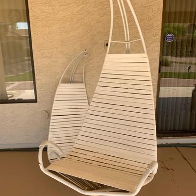 Two Hanging Patio Chairs 