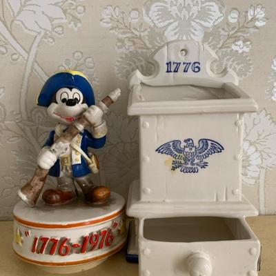 1776 Themed Mickey Mouse Figure And Box