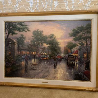 “Carmel Sunset On Ocean Avenue” By Thomas Kinkade