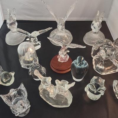 Crystal Glass Figures Birds