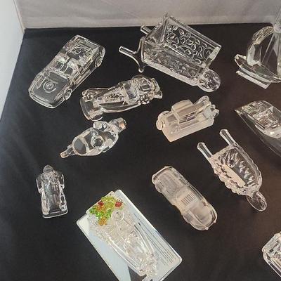 Crystal Glass Figures Cars and Transportation 