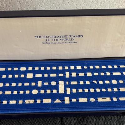 The 100 Greatest Stamps Of The World Sterling Silver Miniature Collection