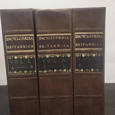 Encyclopedia Britannica 3 Volume Set Replica 1771