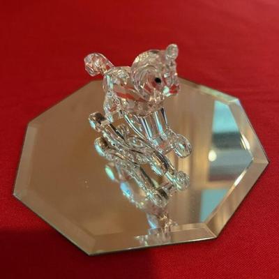 Swarovski crystal rocking horse