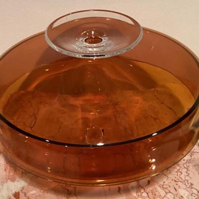 German Crystal Glass Lidded Box