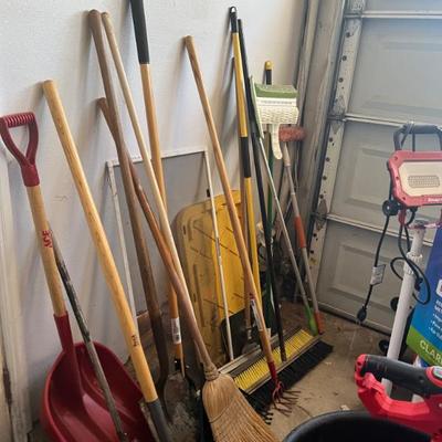 GARDEN RAKES, BROOMS, SHOVELS AND MORE!