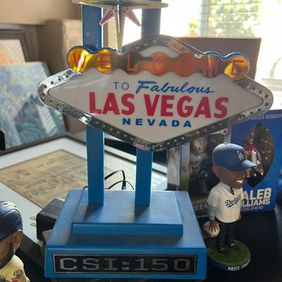 Very collectible CSI / DODGER lamp combo!