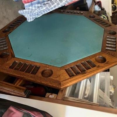 POKER TABLE TOP, THIS CAN BE PUT ATOP ANY TABLE...