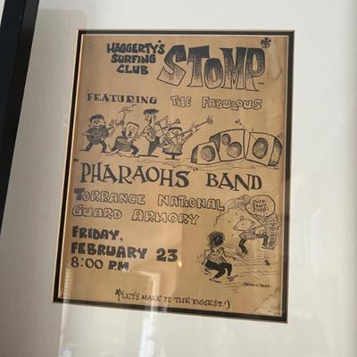 SURF BAND "THE PHARAOHS." 1960'S